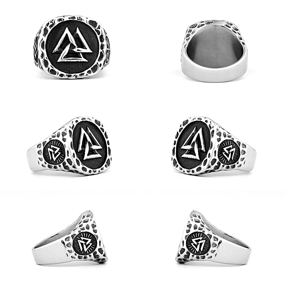 Odin’s Legacy Ring – Valknut & Vegvisir Ring [Skaldic_Jewelry] 