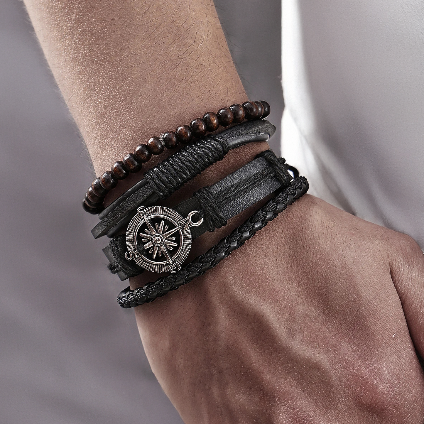 Pathfinder Leather Bracelet