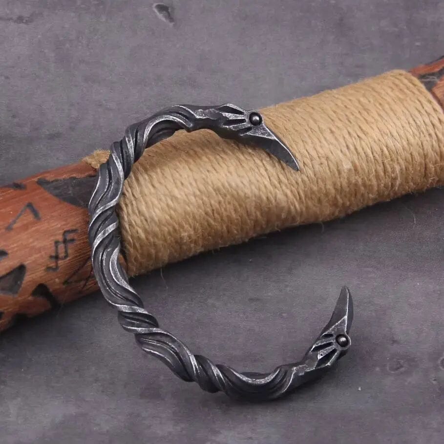 Ravensteel Twisted Bracelet Bracelet Skaldic Jewelry 