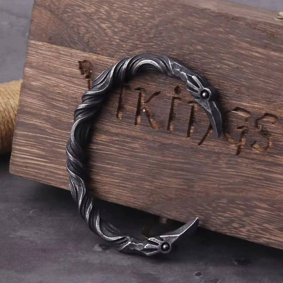 Ravensteel Twisted Bracelet Bracelet Skaldic Jewelry 