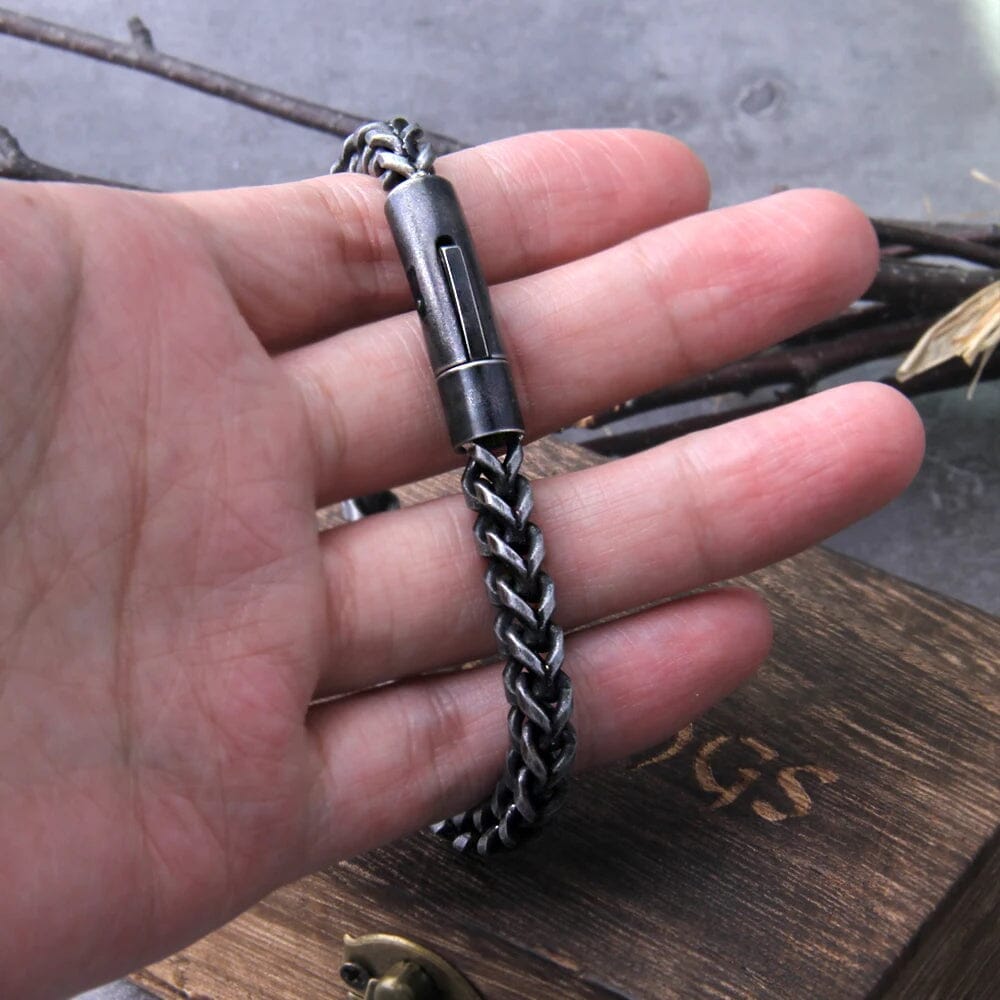 Sigurd Bracelet in Stainless Steel Bracelet [Skaldic_Jewelry] 