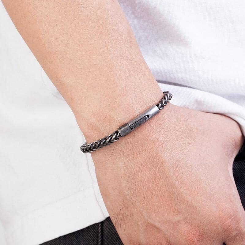 Sigurd Bracelet in Stainless Steel Bracelet [Skaldic_Jewelry] 