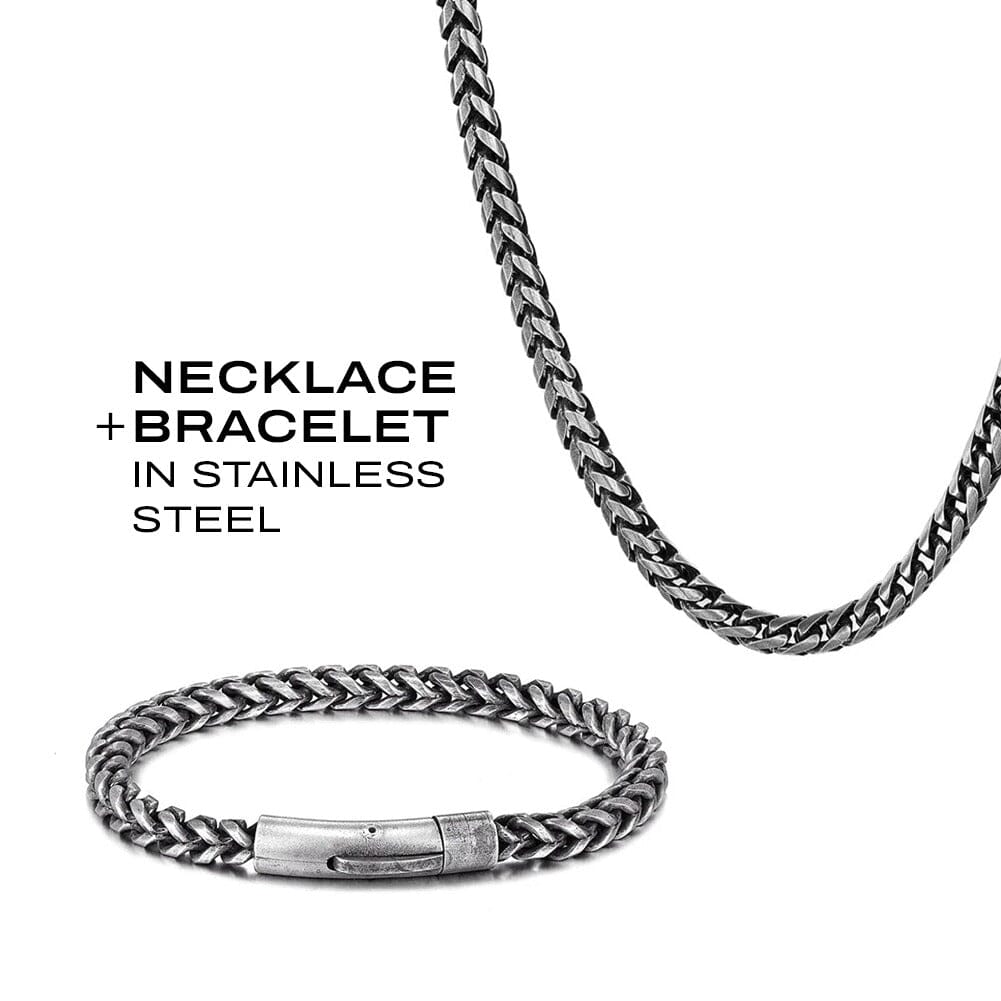 Sigurd Bracelet in Stainless Steel Bracelet Skaldic Jewelry S Yes. Bracelet + Necklace Set 