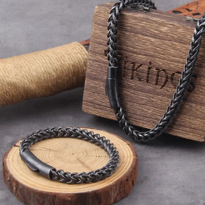 Sigurd Bracelet in Stainless Steel Bracelet Skaldic Jewelry S Yes. Bracelet + Necklace Set 