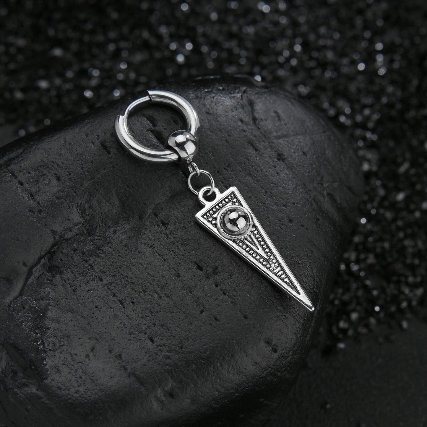 Skadi Warrior Hoop Earring Earrings Skaldic Jewelry 