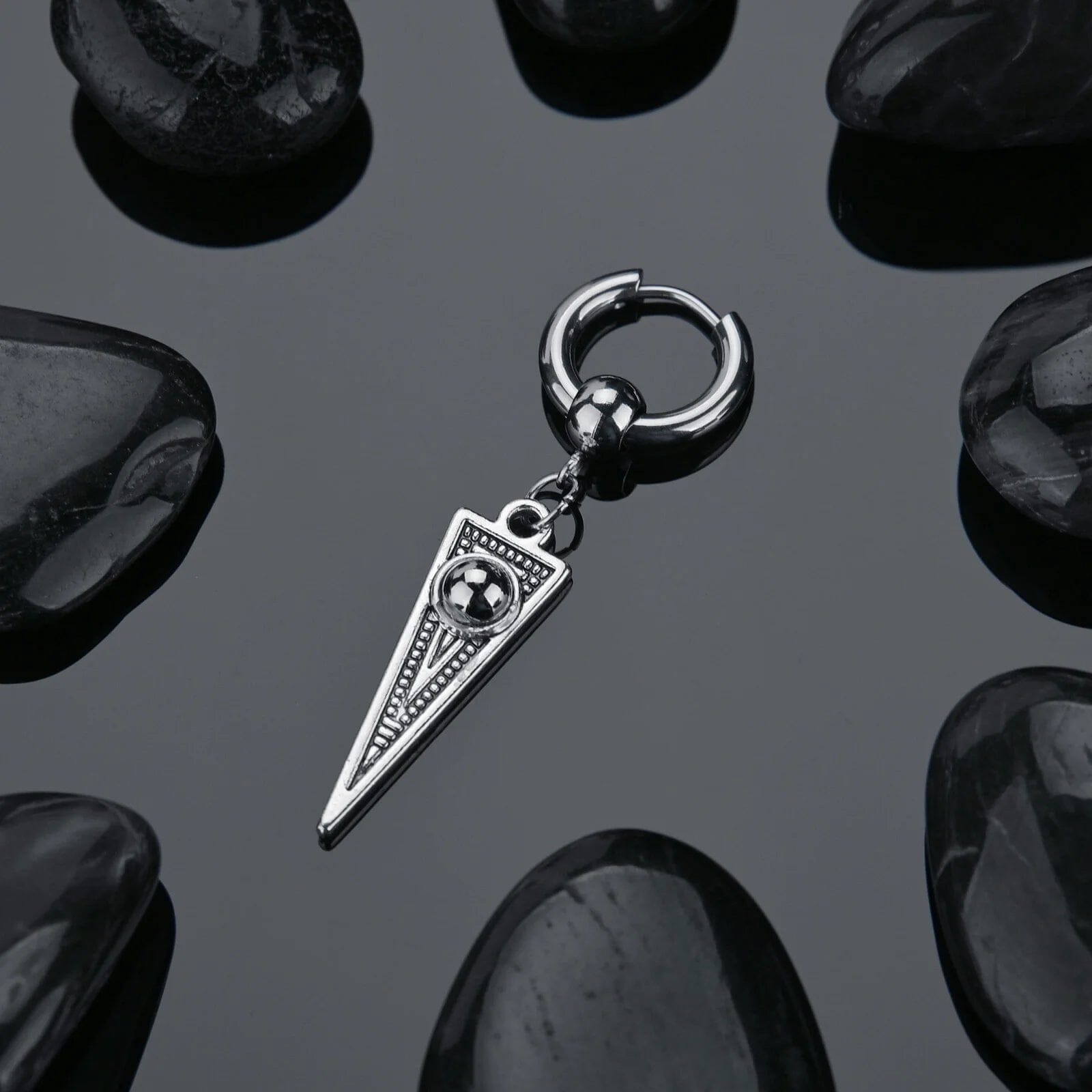 Skadi Warrior Hoop Earring Earrings Skaldic Jewelry 