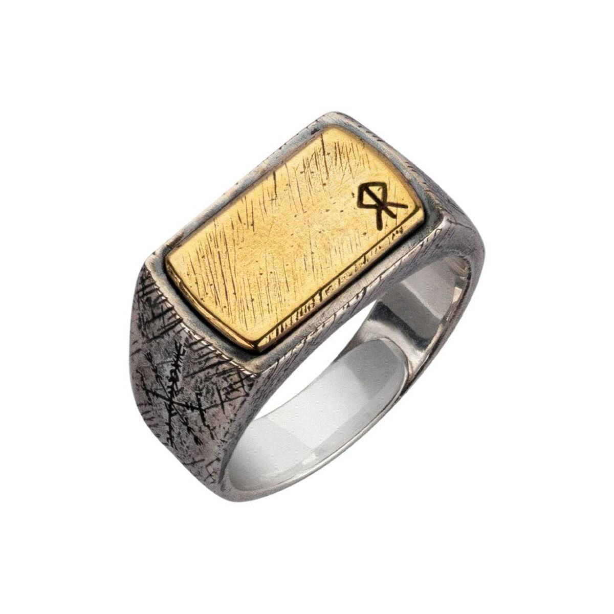 Unisize Courage Rune Ring in Silver Ring [Skaldic_Jewelry] 