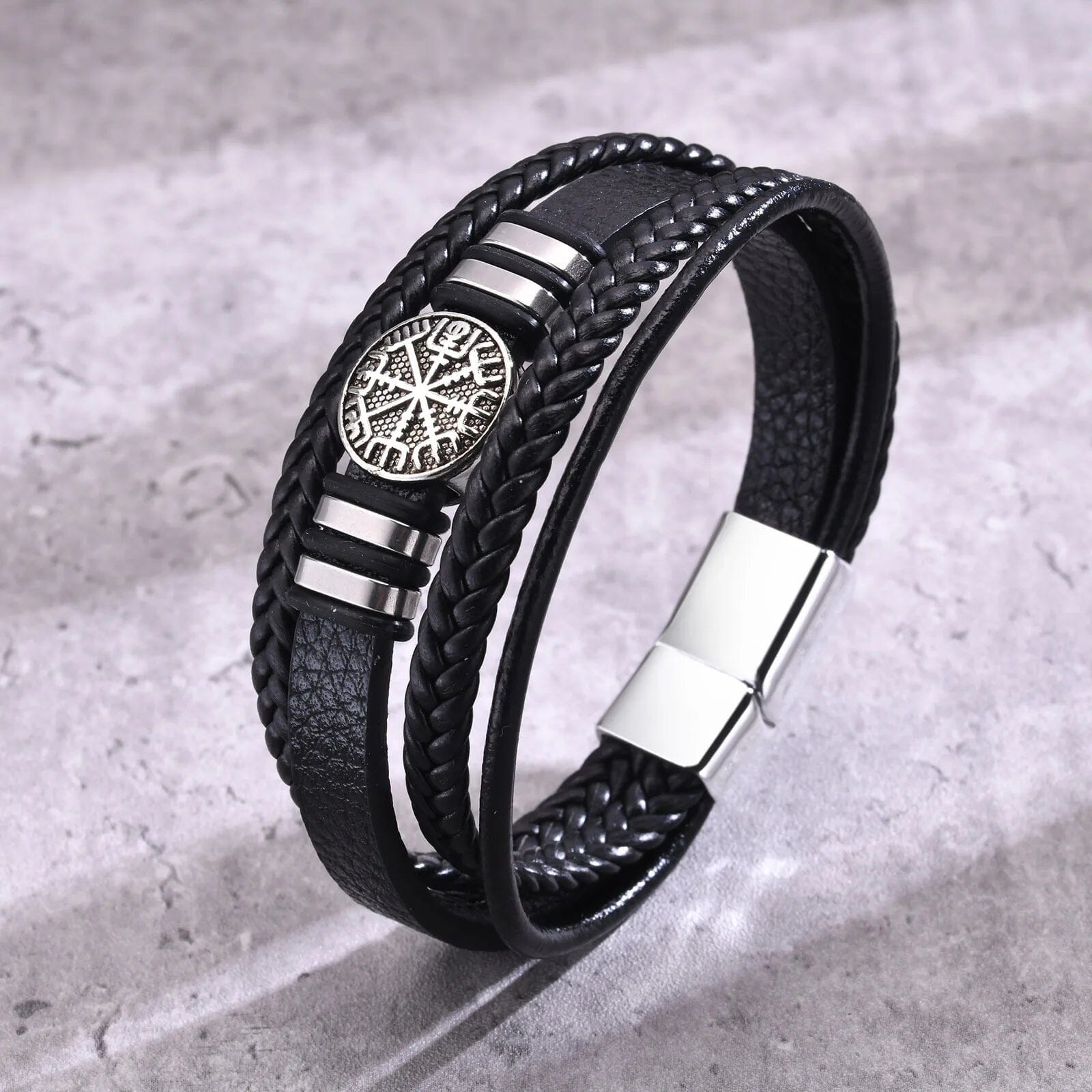 Vegvisir Viking Compass Bracelet Bracelet [Skaldic_Jewelry] 