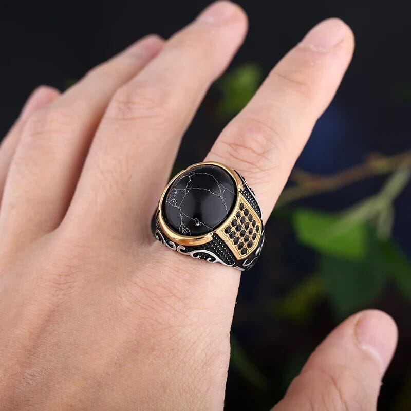 Vidar Ring in Stainless Steel Ring [Skaldic_Jewelry] 