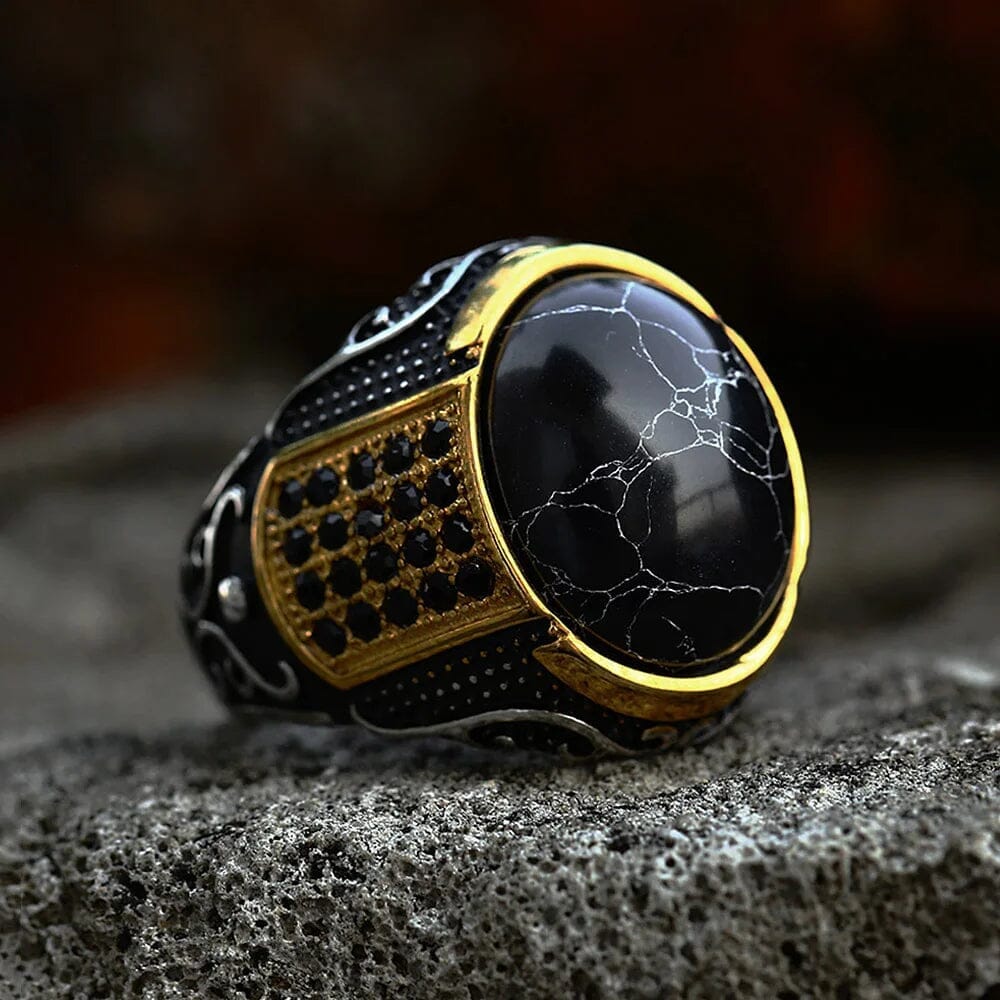 Vidar Ring in Stainless Steel Ring [Skaldic_Jewelry] 