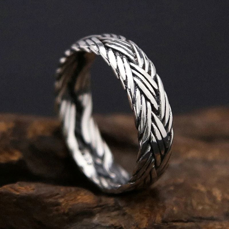 Viking Knot Ring in Sterling Silver Ring [Skaldic_Jewelry] 