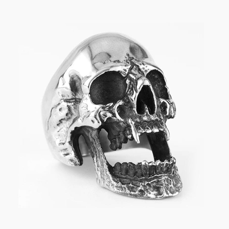 Viking Warrior Skull Ring in Stainless Steel Ring [Skaldic_Jewelry] Aço Inoxidável 7 Não