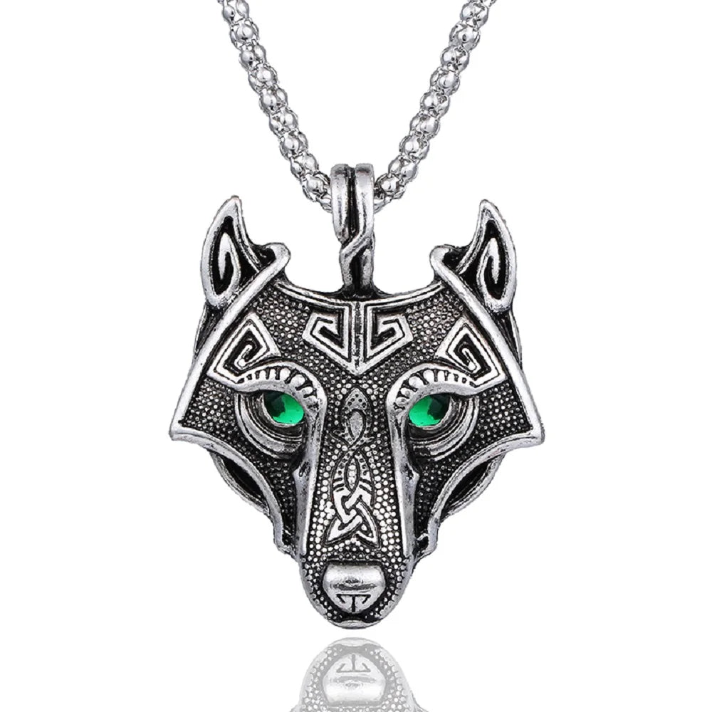 Fenrir’s Legacy – Blue Wolf Necklace