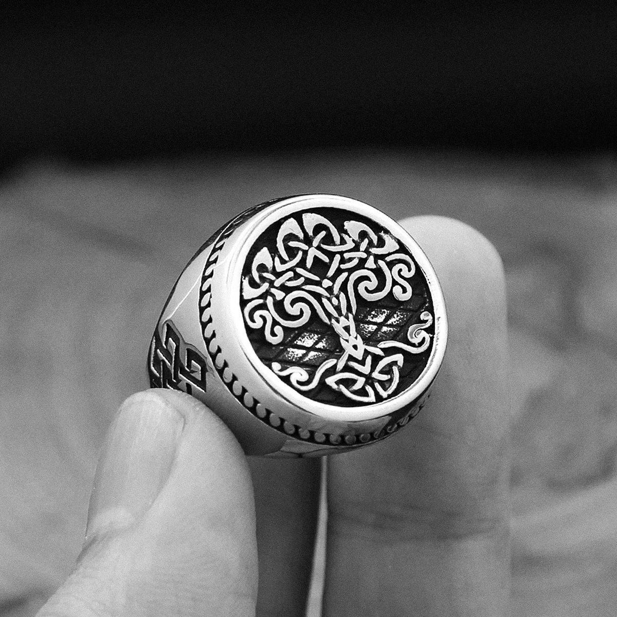 Yggdrasil Ring – The Sacred Tree of Life Ring [Skaldic_Jewelry] 