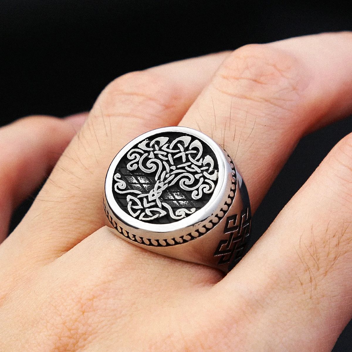 Yggdrasil Ring – The Sacred Tree of Life Ring [Skaldic_Jewelry] 